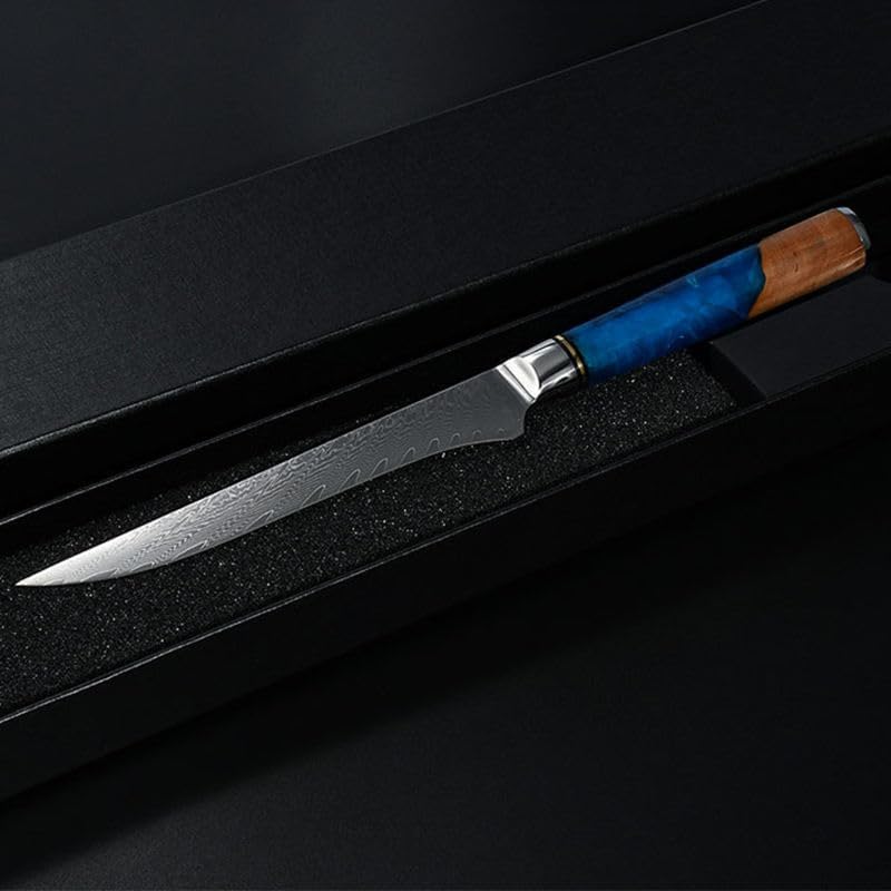 Tidal Blue - 7" Nakiri Knife - Damascus