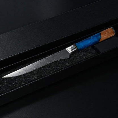 Tidal Blue - 7" Nakiri Knife - Damascus