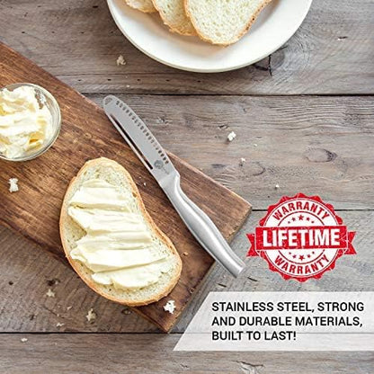 Simple preading Magic Butter Knife Spreader and Curler - Complete Your Kitchen Knives Set, Curl Your Butter with Ease 3 Different Ways