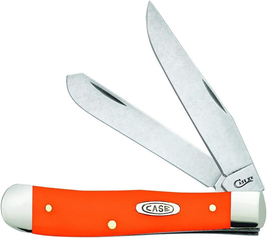 Case WR XX Pocket Knife Sparxx White Jigged Synthetic Trapper Item #60182 - (6254 SS) - Length Closed: 4 1/8 Inches