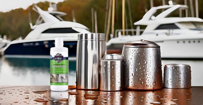 CLEAN MY STEEL Stainless Steel Rust Stain Remover Eraser Cleaner for Fridge, Outdoor BBQ Grill, from Metal Sink and Appliances, NSF Certified, Food Area Safe, 4 oz