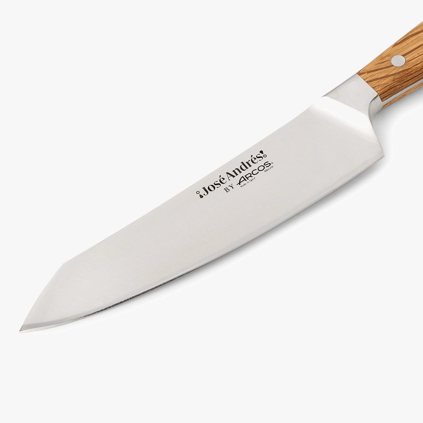 Arcos Jose Andres 10-Inch Fillet Knife Forged Meat Slicer | Professional NITRUM Stainless Steel Blade with Silk Edge | Ideal for Slicing Ham or Prosciutto | Ergonomic Holm Oak Wood Handle