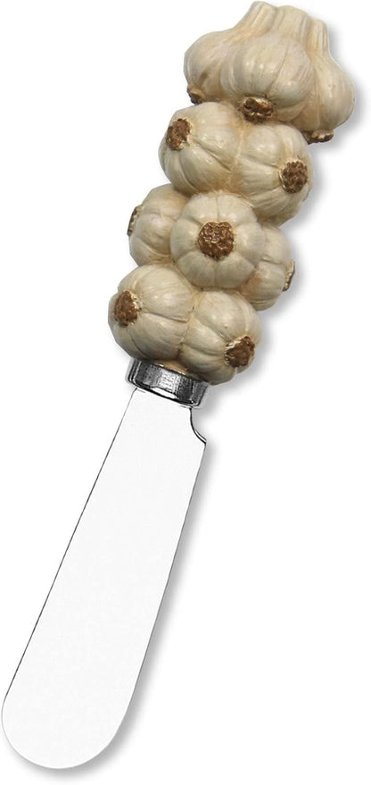 Supreme Housewares Flower Bouquet Cheese Spreaders, Hand-Painted Resin Handles with Stainless Steel Blades for Spreading Cream Cheese, Butter, and Jam, Assorted Designs, Set of 4