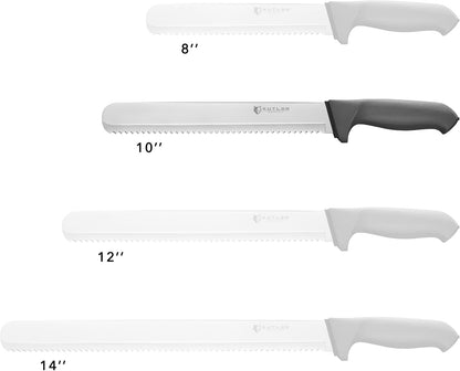 KUTLER Professional 8-Inch Bread Knife and Cake Slicer with Serrated Edge - Ultra-Sharp Stainless Steel Cutlery
