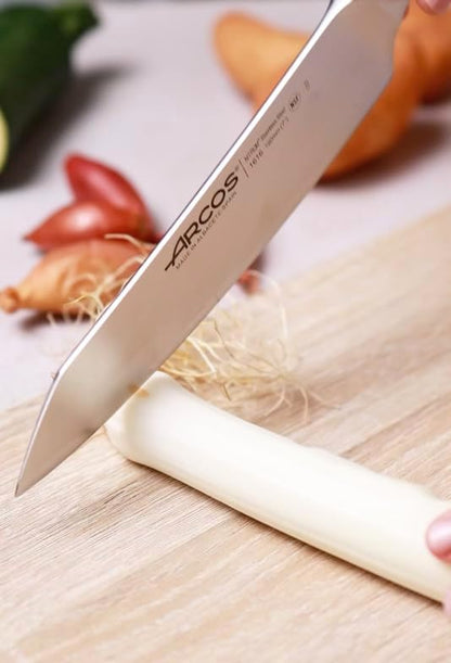 Arcos Forged Paring Knife 4 Inch Stainless Steel. Sharp Kitchen Knife for Peeling Fruits and Vegetables. Ergonomic Polyoxymethylene Handle and 100mm Blade. Series Manhattan. Color Black