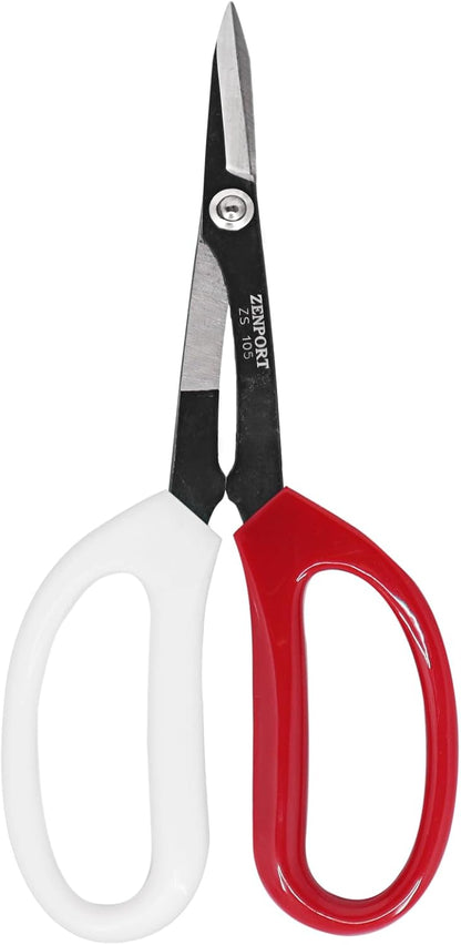 Zenport ZS105 Deluxe Scissors, 6.5-Inch Long, Horticulture & Craft Scissors with Durable Carbon Steel Blades, Precision Cutting of Plants, Garden, Fruit, and Craft Materials