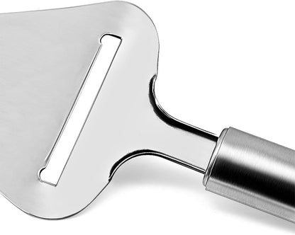 TOPULORS Cheese Slicer Stainless Steel, Cheese Knife Heavy Duty Plane Cheese Cutter, Shaver, Server For Semi-Soft, Semi-Hard Cheese