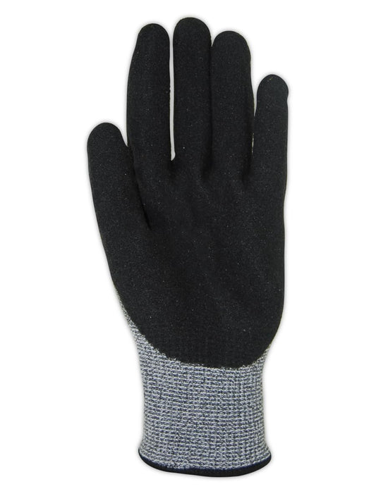 MAGID Griffin Gear ANSI A3 Hyperon Blended Sandy Nitrile Coated Work Gloves, 12 Pairs, Size 9/Large, GPD255