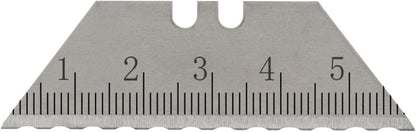 NDZ Performance Serrated Steel Blade Replacement for Utility Knife & Box Cutters, Custom Double Sided Laser Engraved Designs, Silver - Skull - 3 Pack