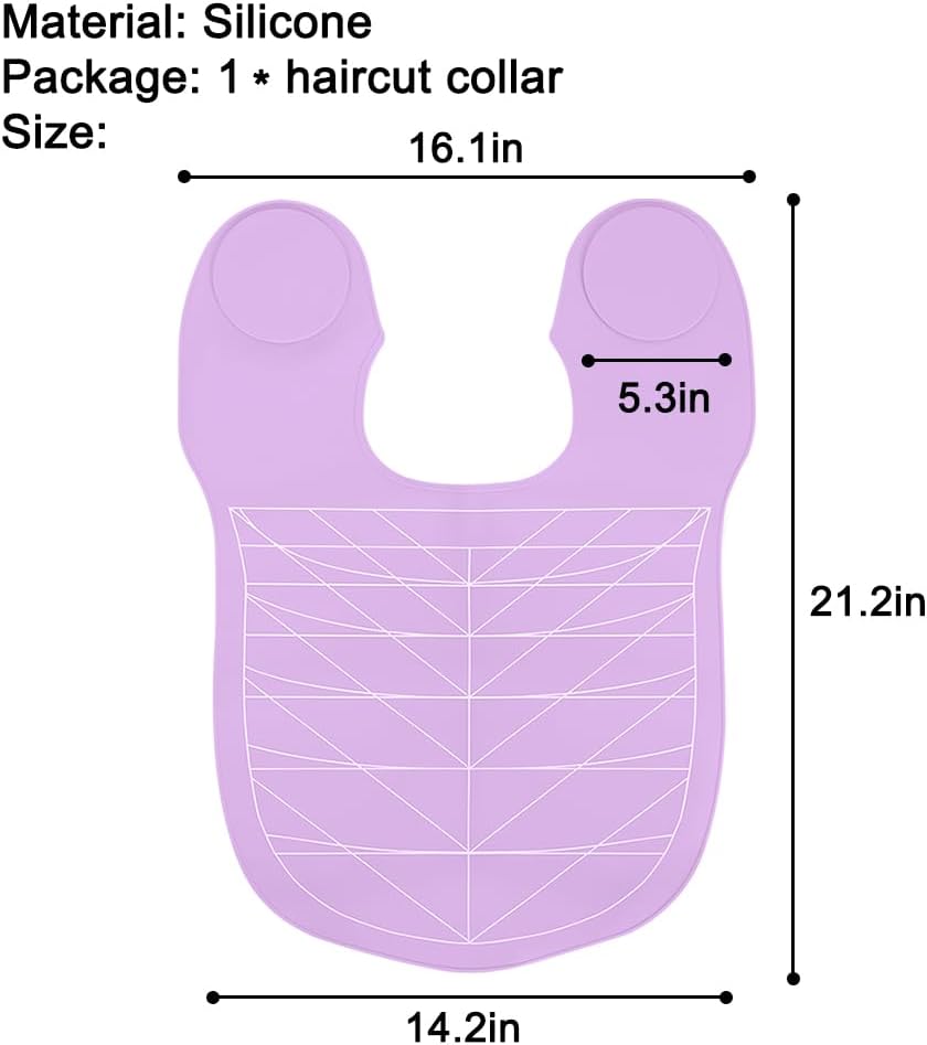 Silicone Hair Cutting Guide Collar - Waterproof Cutting Mat for Hair Stylist - Hair Cutting Cape