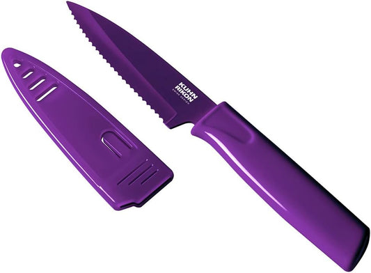 Kuhn-Rikon COLORI Serrated Paring Knife - 8" - Multiple Colors