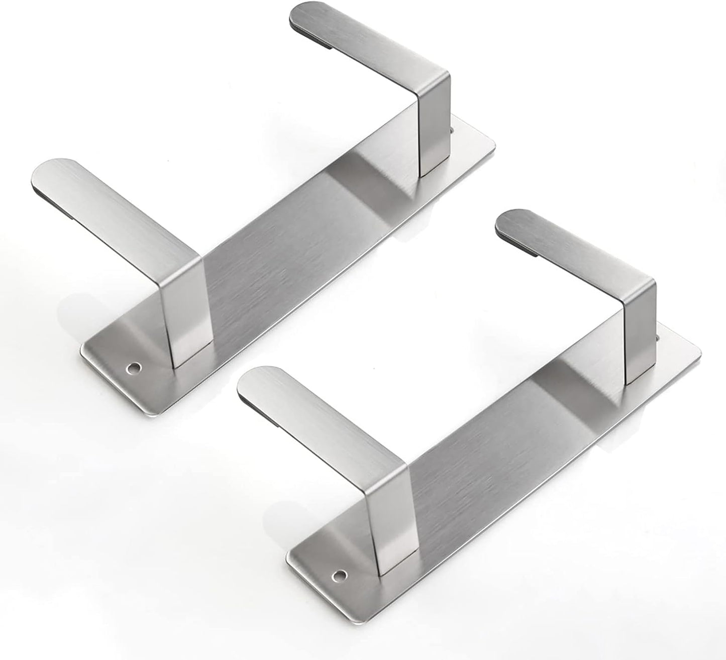 Stainless Steel Wall Mounted Pot Lid Holder Organizer Cutting Board Storage Rack Punch-free Multifunctional Kitchen Shelf 2 PCS