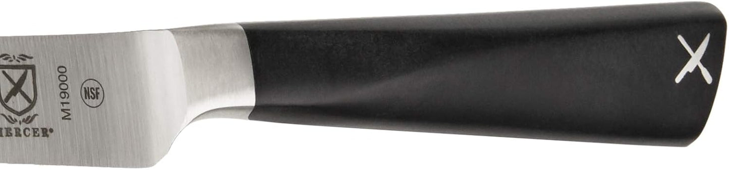 Mercer Culinary Züm Forged Utility Wavy Edge Knife, 6 Inch,Black