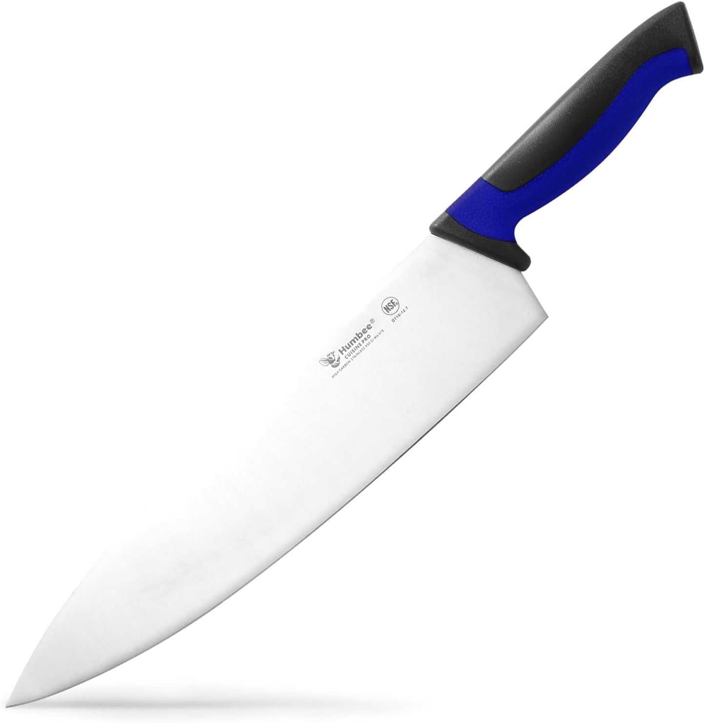 7.5-Inch Nakiri Knife, High Carbon Stainless Steel Hollow Grind Blade, Razor Sharp Edge, Ergonomic Non-Slip Handle, Cleaver Style, DT-50 Series, Orange