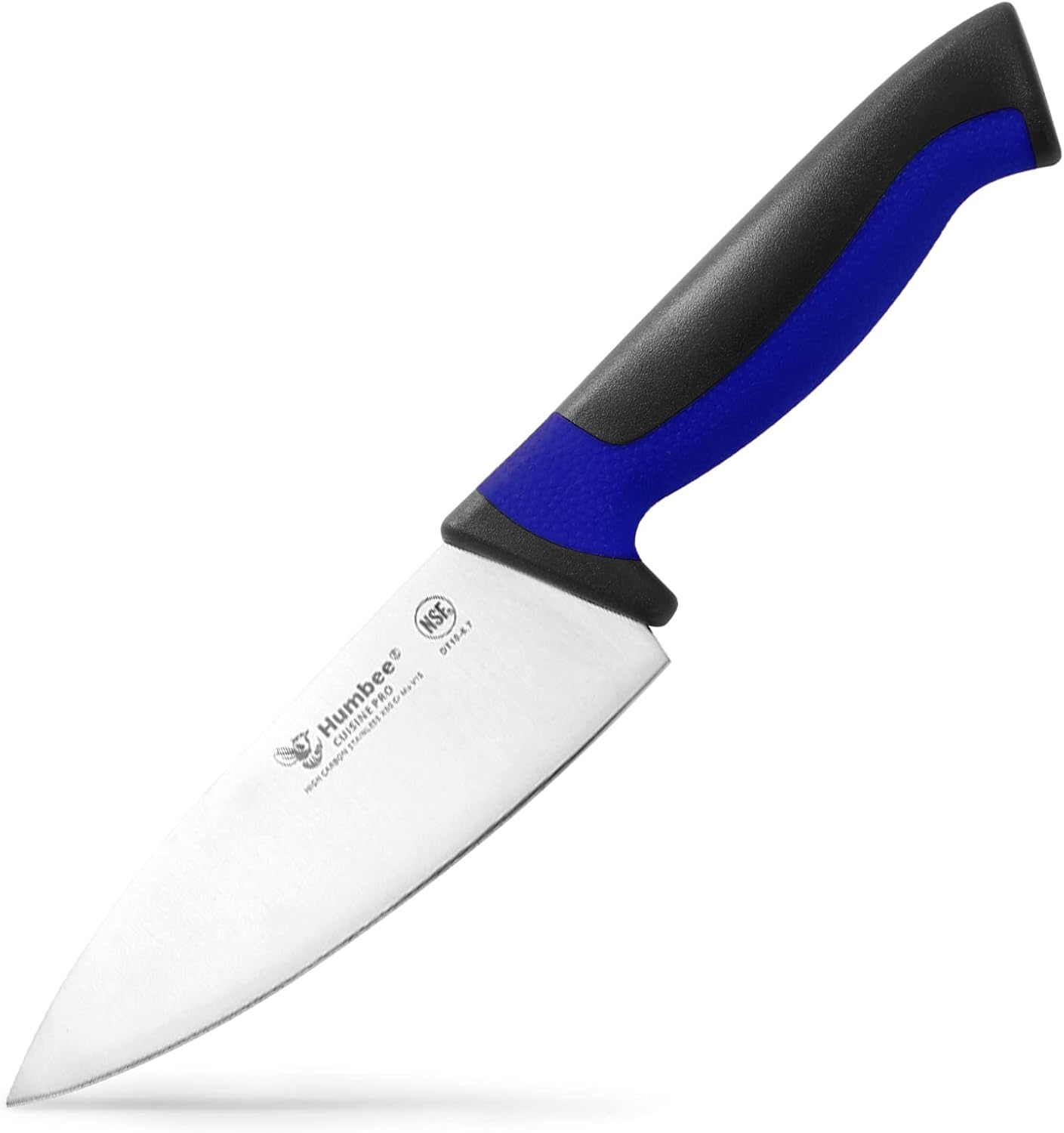 7.5-Inch Nakiri Knife, High Carbon Stainless Steel Hollow Grind Blade, Razor Sharp Edge, Ergonomic Non-Slip Handle, Cleaver Style, DT-50 Series, Orange