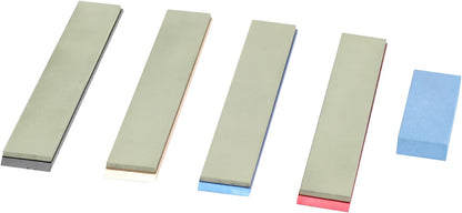DMD 4-Piece Diamond Sharpening Stone Set Safe Whetstone Set Diamond Grinding Stone Knife Sharpeners Tool Kit for Kitchen Hunting (Resin)