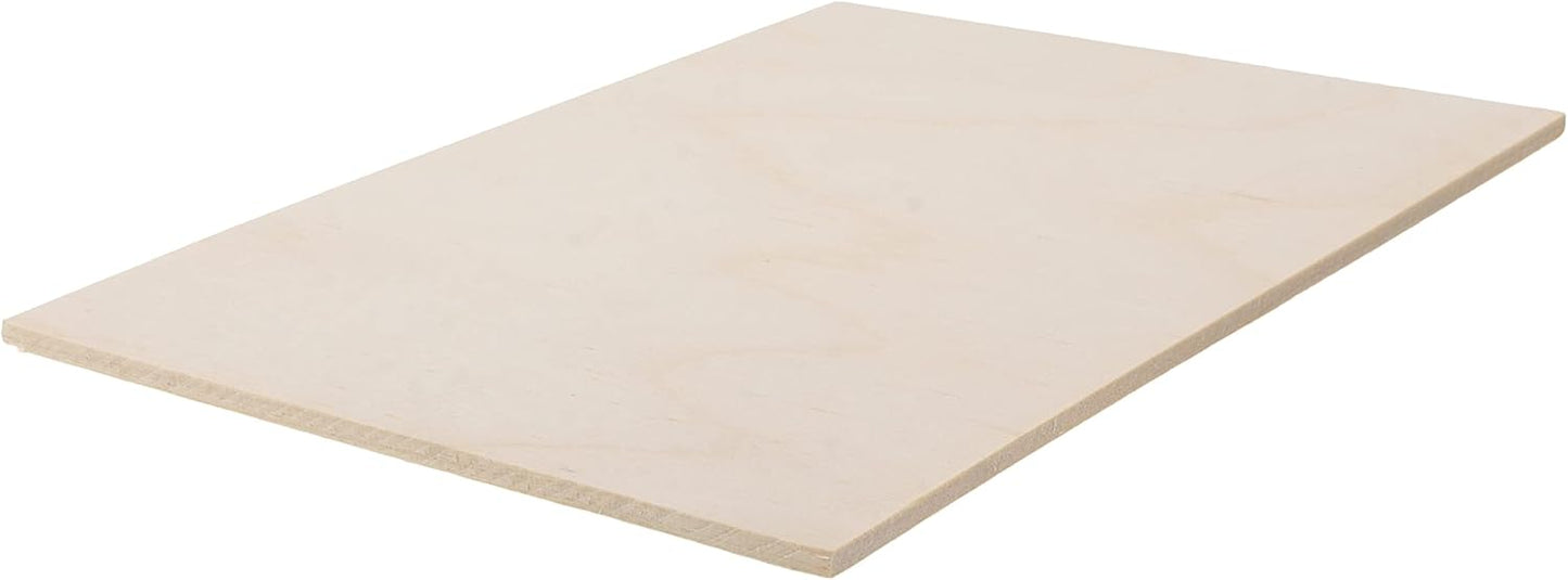 Mandala Crafts Baltic Birch Plywood Board - Thin Wood Sheets for Crafting Model Laser Cutting Engraving 6x6 Inches - 16 Unfinished Wood for Wood Burning Projects