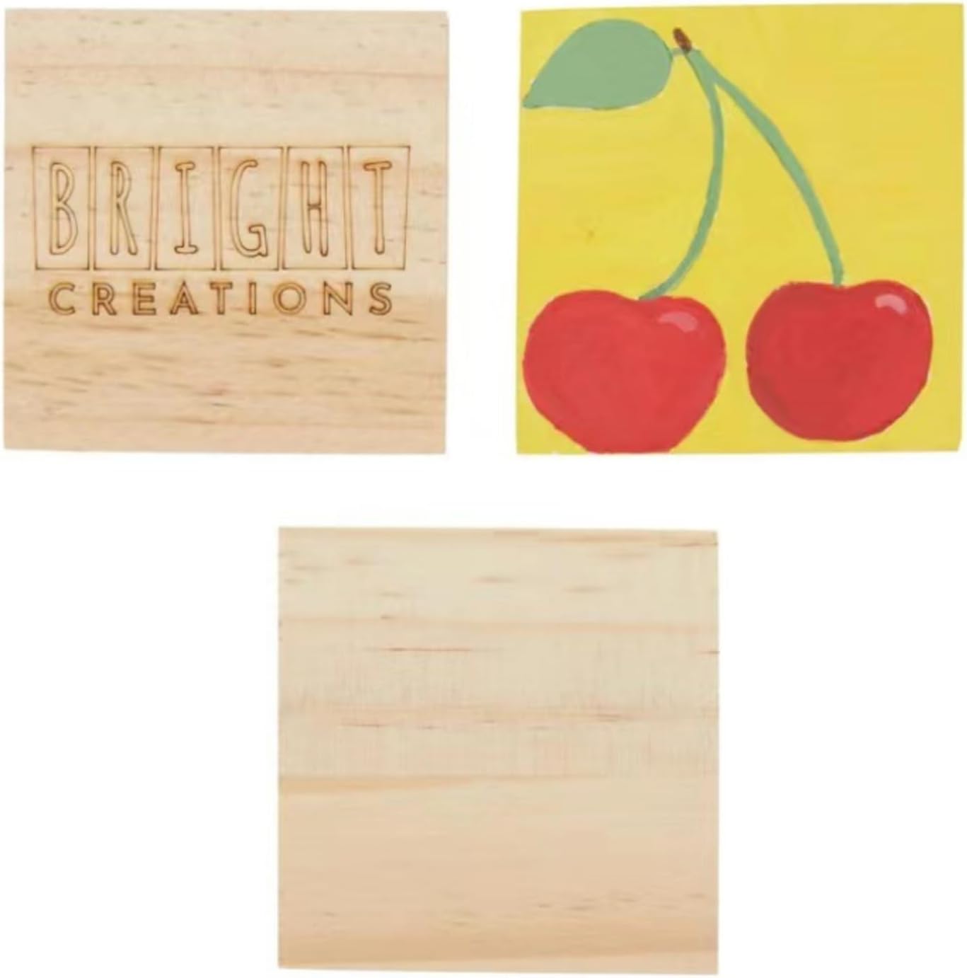6PCS Unfinished Wood Square Blocks for Crafts, 6x6x1in Blank Wooden Squares Pine Wood Boards for Carving,DIY Wood Coasters,Painting & Burning