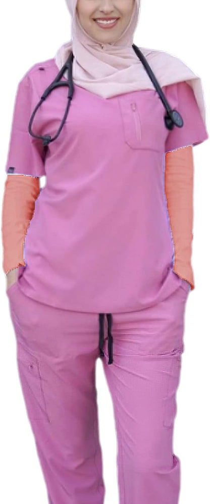 amokk Long Arm Sleeves for Women Cooling UV Sun Protection Sleeves to Cover Arms Gardening Sleeves