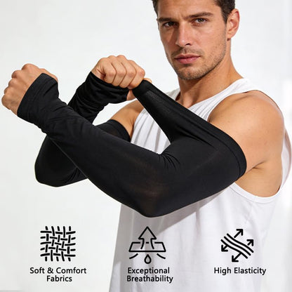 Arm Sleeves, Cooling UV Sun Protection Compression Sleeves for Men and Women, Basketball Cycling Arm Sleeves