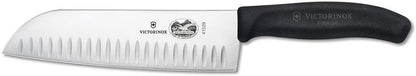 Victorinox Fibrox 7-Inch Granton Edge Santoku Knife