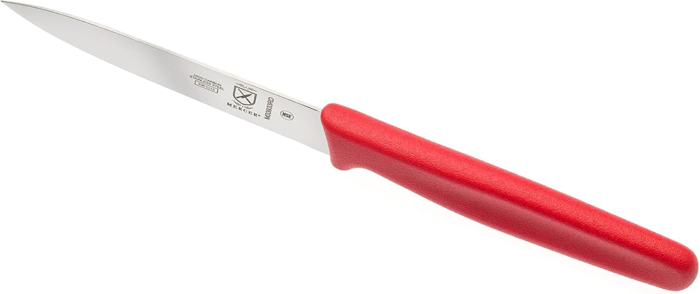 Mercer Culinary Bar Knife,Black, 4” Plain Edge, Pointed Tip