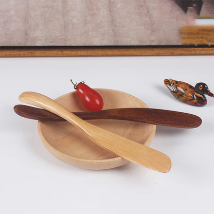 4 Pcs Wooden Butter Knife Cheese Spreader Wood Peanut Jelly Spreader Condiment Sandwich Knives Spatula Kitchen Utensils