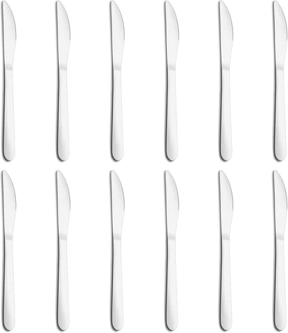 36-Piece Butter Knives, Dinner Knife Set (9 Inches), Food Grade Stainless Steel Table Knife, Knives Silverware for Home/Restaurant/Kitchen, Dishwasher Safe & Mirror Polished
