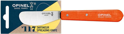 OPINEL Essential No.117 Spreading + Butter Knife, Painted Hornbeam Wood Handles, Made in France (Natural)