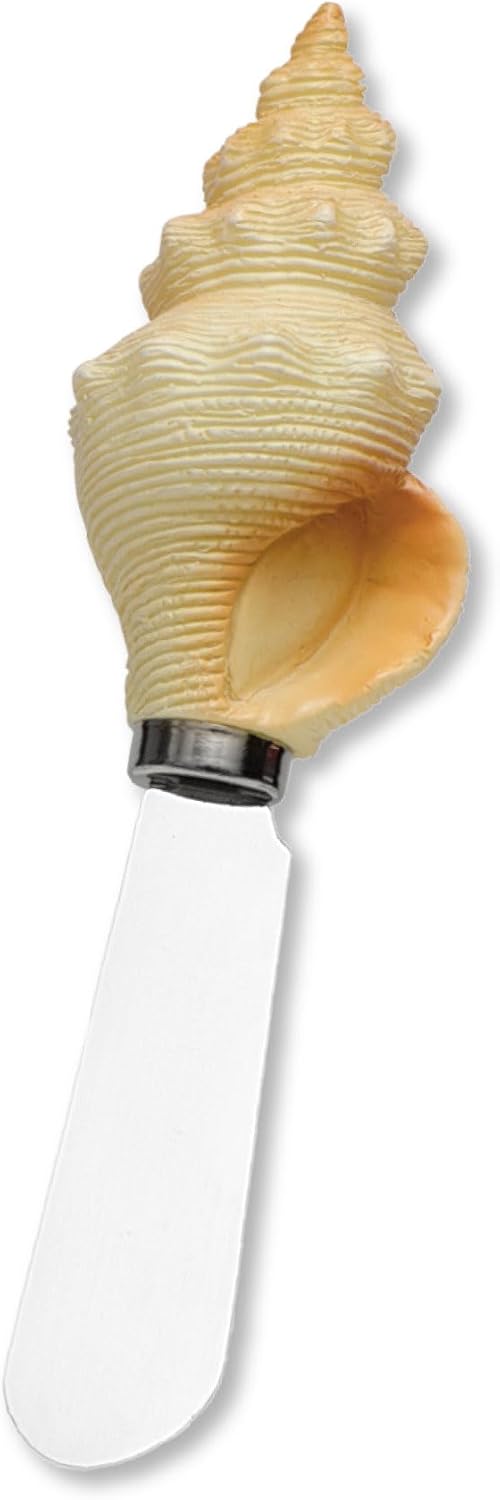 UP UPware Black Lighthouse Cheese Spreaders, Hand-Painted Resin Handles with Stainless Steel Blades for Spreading Cream Cheese, Butter, Jam, or Sandwich, Set of 4