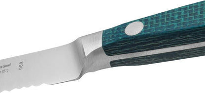Arcos Forged Boning Knife in Nitrum Stainless Steel, Professional 6 Inch Butcher Knife for Removing Meat from Bones, Ergonomic Blue Handle, Brooklyn Series