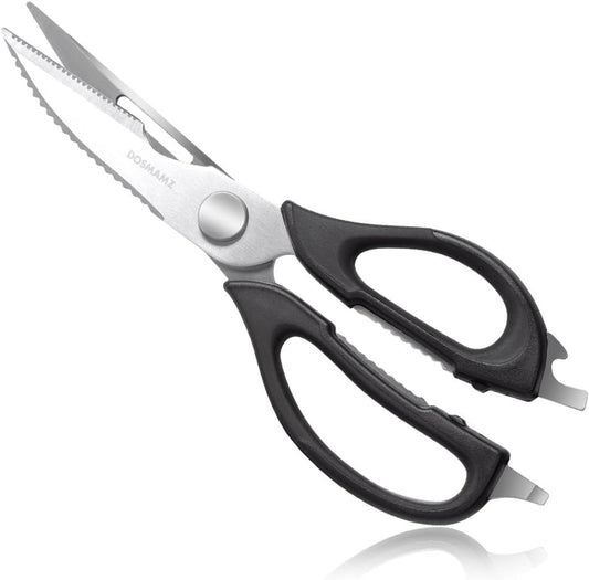 Kitchen Shears, Multi-Purpose Utility Scissors, Heavy Duty Kitchen Scissors for Chicken, Poultry, Fish, Meat, Vegetables, Herbs and BBQ, Come Apart for Cleaning