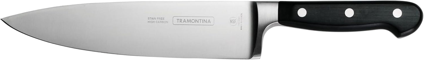 Tramontina Pro Series Forged 8-Inch Carving Knife, Stain-free High-Carbon Steel Kitchen Knives for Slicing Brisket and other Meats