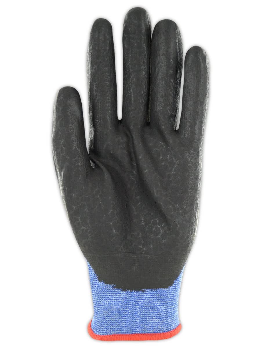 MAGID D-ROC AeroDex ANSI A5 Nitrile Coated Touchscreen Work Gloves, 1 Pair, Size 8/Medium (GPD486)
