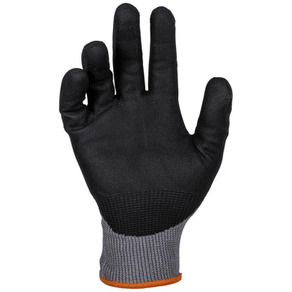 KLEIN TOOLS 60585 Work Gloves, Knit Dipped Cut Resistant ANSI A2 Nitrile Coated Gloves, HPPE Fabric, Touchscreen Capable, Large, 2-Pair