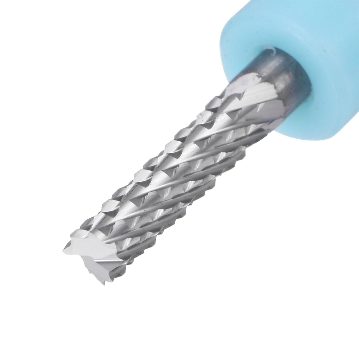 HARFINGTON 10pcs End Mill Bits 0.8mm Solid Carbide CNC Router Bits Engraving Cutter Tools for PCB Circuit Board Milling Machine Wood Carving, 1/8" Straight Shank