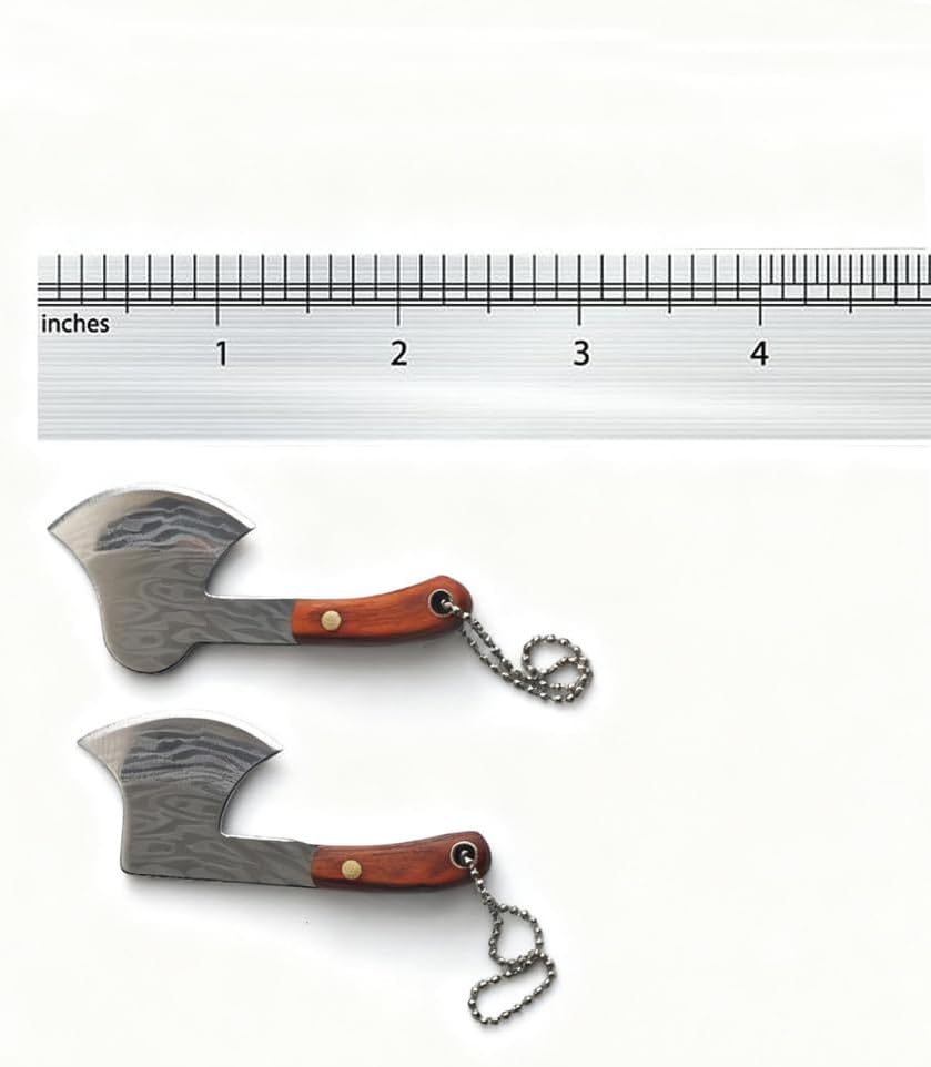 2pcs Stainless Steel Portable Mini Pocket Knife Small Knife Tiny Thumb Multitool Box Cutter Tools (Chef Knife)