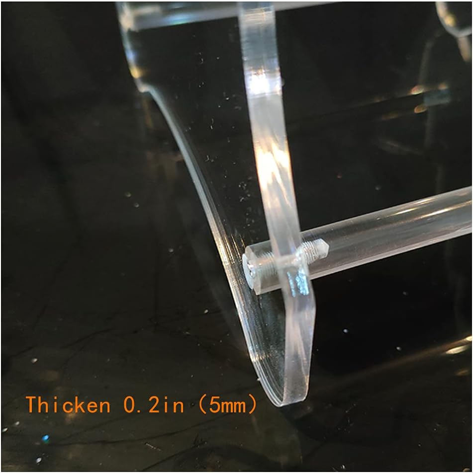 Clear Knife Display Rack Holder 8 Pcs,Thickening,2 Stand