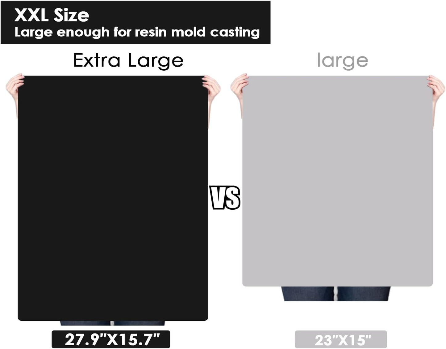 Extra Large Dark Green Countertop Mat - Silicone Table Kitchen Desk Mat - Non-Slip & Heat Resistant - Dinner Placemat Pastry Dough Rolling Mat - Colors A