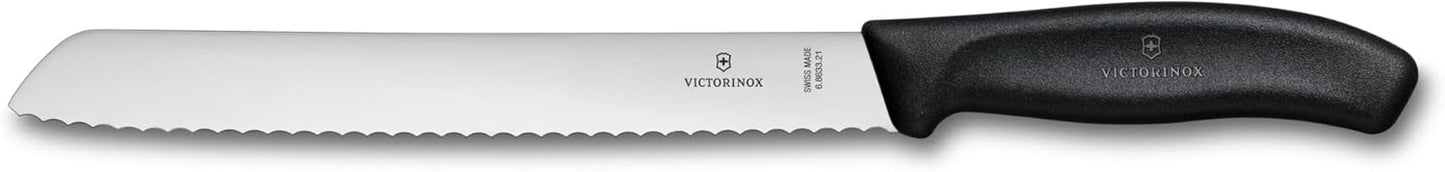 Victorinox Swiss Classic 7 Inch Santoku knife, Granton Blade, Black