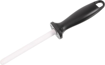 Ergonomic Kitchen Cutter Sharpener Rod for Knives and Scissors Ceramic Sharpening Tool with Even Surface for Professional Chefs and Home Use Safe and Easy to Use Handheld Honing