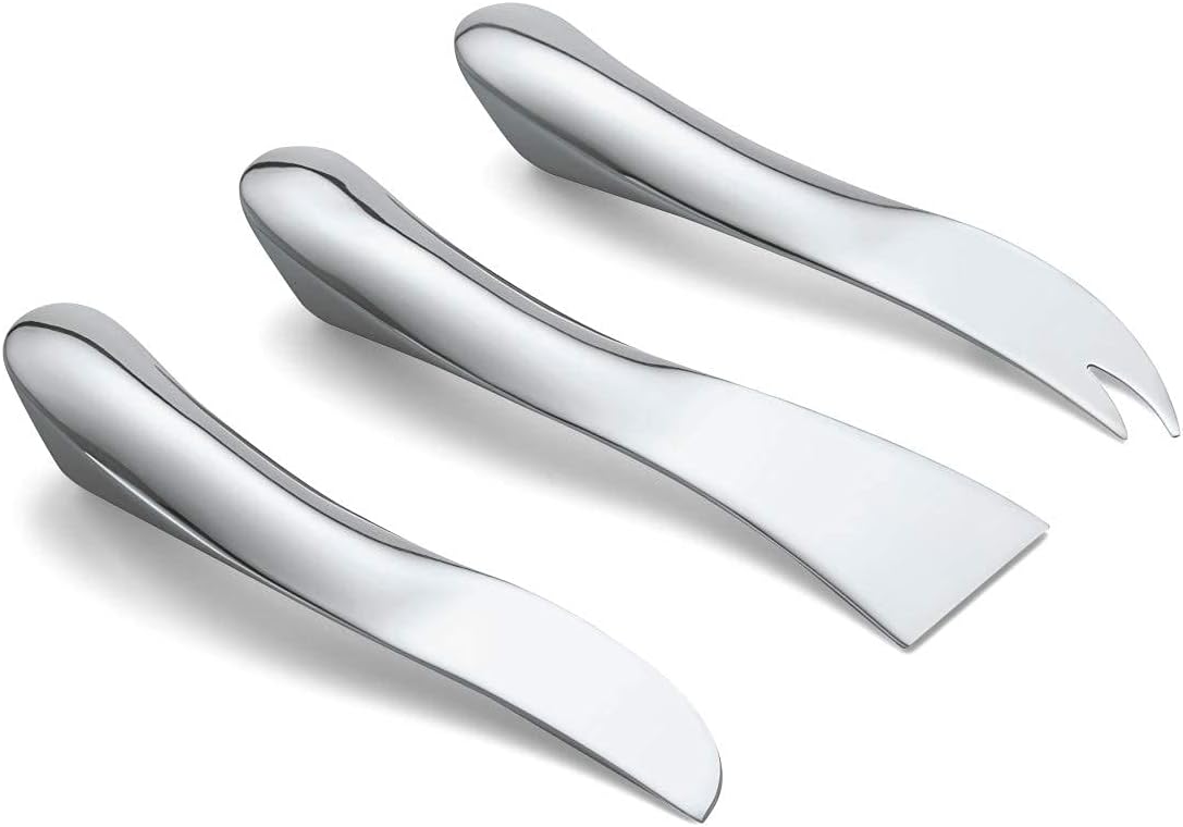 Philippi Set of 3 Wave Cheese Knives
