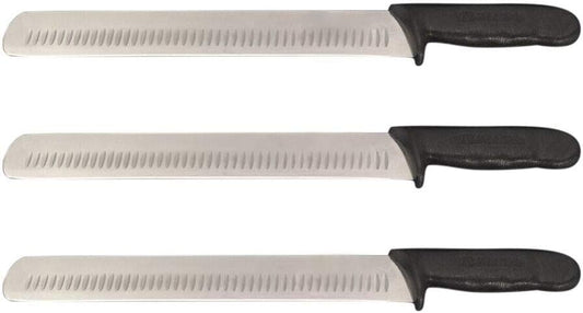 14? Slicer/Carving Knife Granton Edge Prime Rib, Roast Beef, Brisket, Turkey, Ham Knife Cozzini Cutlery Imports (14" Slicer)