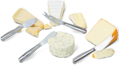 Boska Cheese & Spreading Knife Set Mini Copenhagen – Set of 7 Compact Knives – For All Types of Cheese, Butter, Jam & Other Spreads – Dishwasher Safe – Lightweight – Strong Stainless Steel – Ergonomic