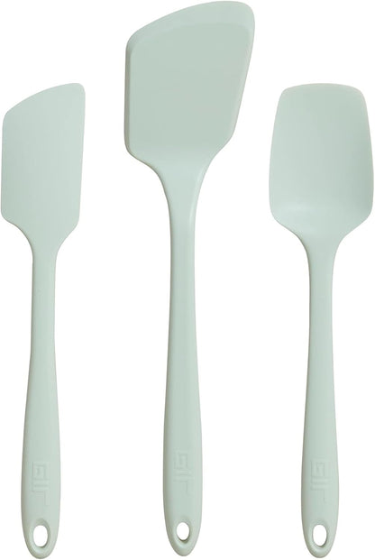 GIR: Get It Right 5 Piece Silicone Ultimate Kitchen Utensils Set - Ladle, Spatula, Flip, Spoon & Spoonula - Non-Toxic Cooking Utensils for Nonstick Cookware, Cooking and Baking - Red