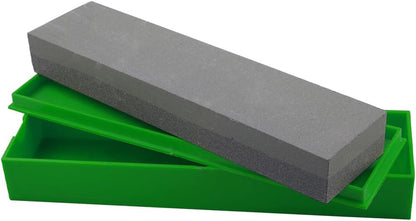 SE 8-Inch Silicon Carbide Double-Sided Whetstone - Sharpening Stone with 120 and 240 Grits, Includes Blue Storage Case SS72BK