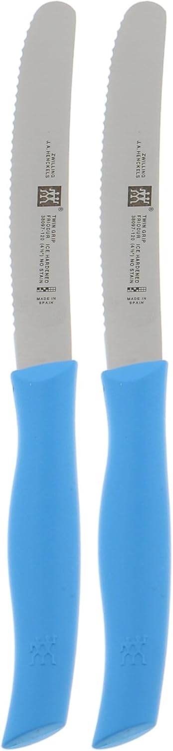 ZWILLING TWIN Grip 4.5-inch Serrated Utility Knife - Red