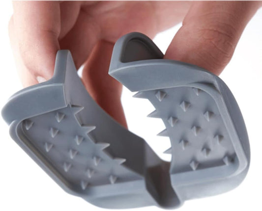 ZKIRON Safety Hand Guard for Mandoline Slicers – Ergonomic, Non-Slip Grip, Durable for Smooth and Safe Slicing of Fruits & Vegetables (Gray)