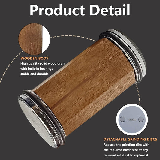 Rolling Knife Sharpener, Rolling Sharpener Kit for Kitchen and Chef's Knives with Industry Diamond&Corundum Stones for Sharp Edges, 5 Magnetic Angle Offer 12/15/18/20/22°