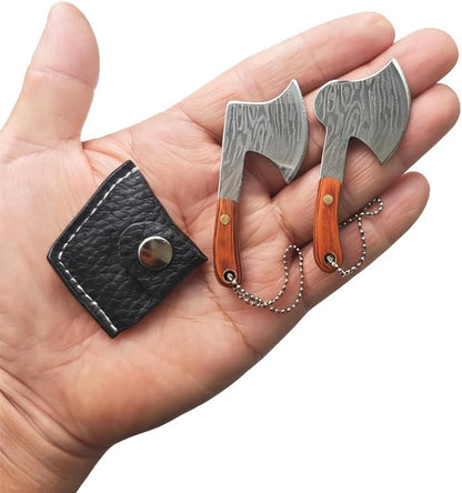 2pcs Stainless Steel Portable Mini Pocket Knife Small Knife Tiny Thumb Multitool Box Cutter Tools (Chef Knife)